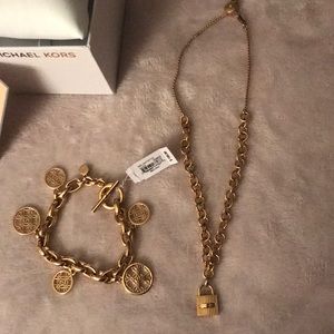 MK bracelet/ necklace set
